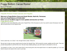 Tablet Screenshot of foggybottomcanoe.com